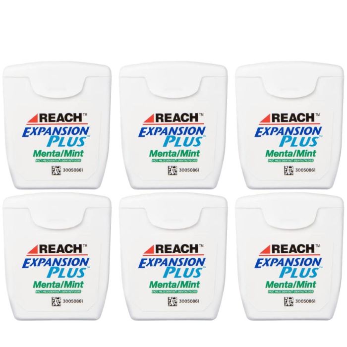 Reach Expansion Plus Mint Dental Floss 50m - Pack of 6