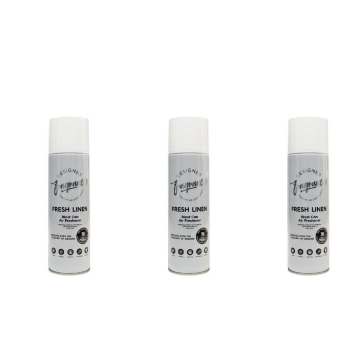 Designer Fragrances Fresh Linen Blast Can Air Freshener 300ml - Pack of 3