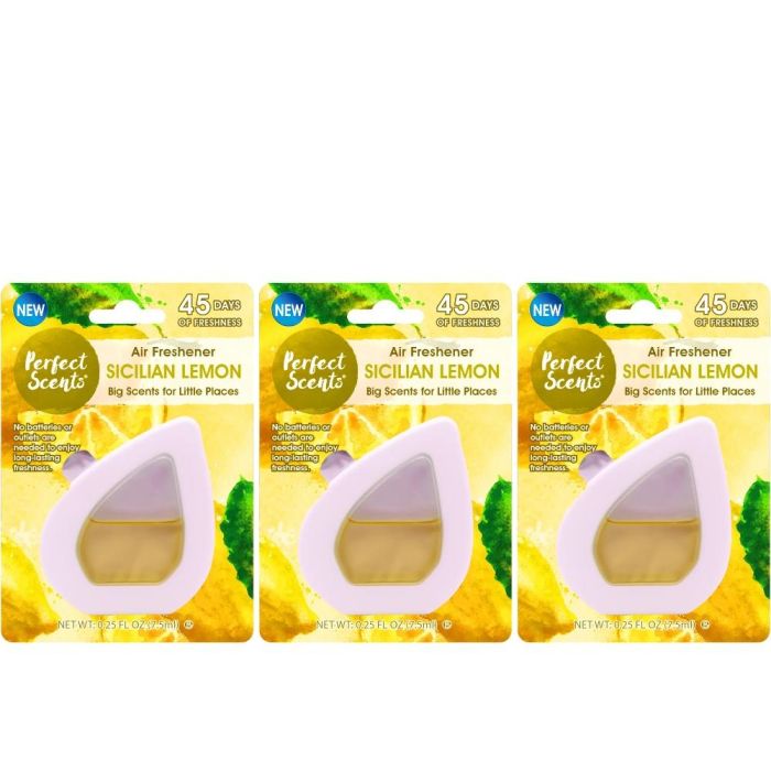 Perfect Scents Sicilian Lemon Air Freshener 7.5ml - Pack of 3
