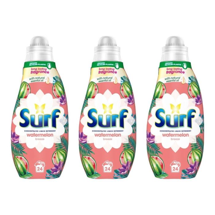 Surf Watermelon Breeze Liquid Laundry Detergent 24 Washes - Pack of 3