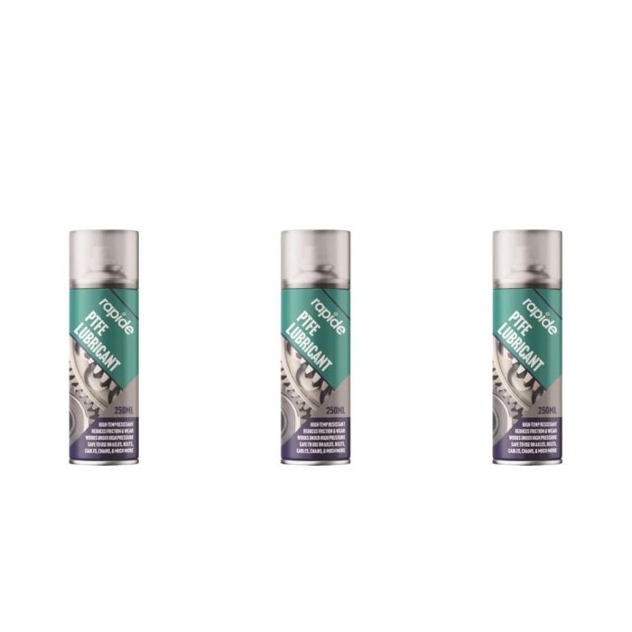 Rapide PTFE Lubricant Spray 250ml - Pack of 3