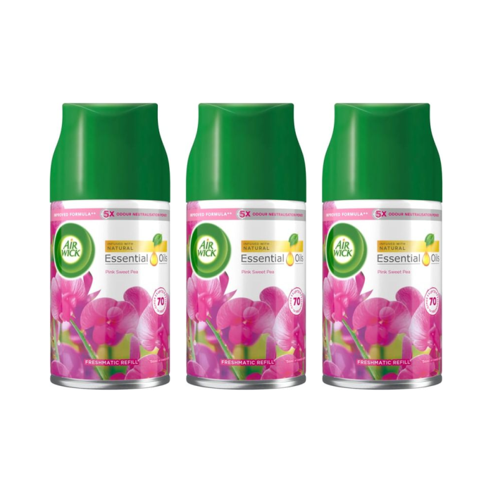 Air Wick Air Freshener Freshmatic Refill Pink Sweet Pea 250 ML - Pack of 3