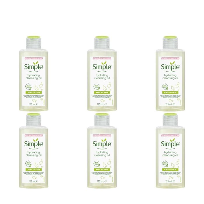 Simple Kind To Skin Hydrating Cleansing Oil 125ml - Pack of 6