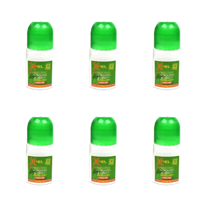 Xpel Tropical Formula Mosquito & Insect Repellent Roll On 75ml - Pack of 6