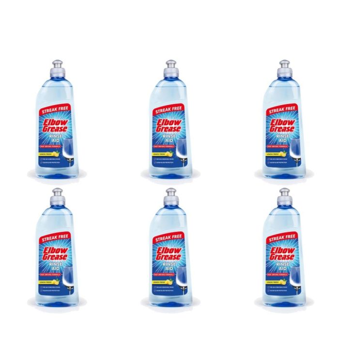 Elbow Grease Lemon Fresh Rinse Aid 500ml - Pack of 6