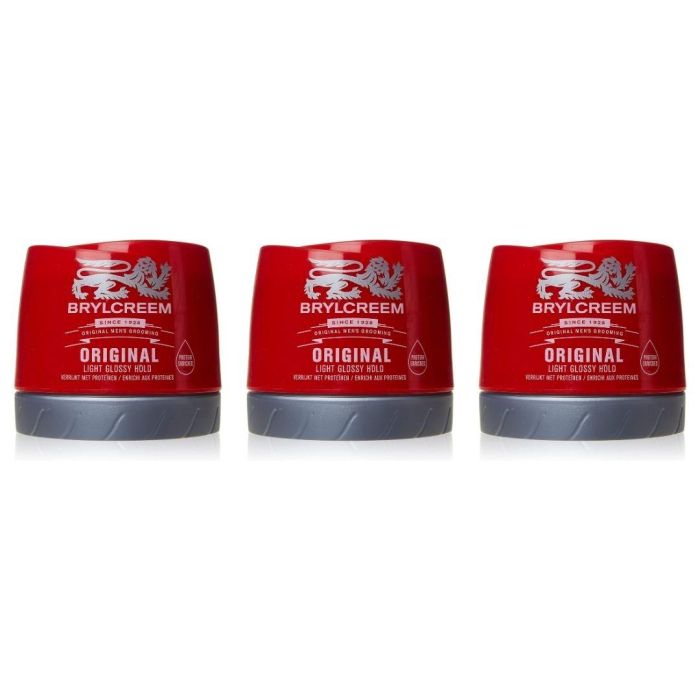 Brylcreem Protein Hair Cream for Men Strong Hold 250ml - Pack of 3