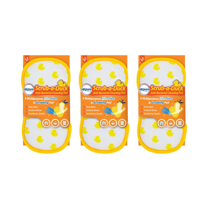 Airpure Scrub-a-Duck Multipurpose Microfibre Cleaning Pad - Pack of 3
