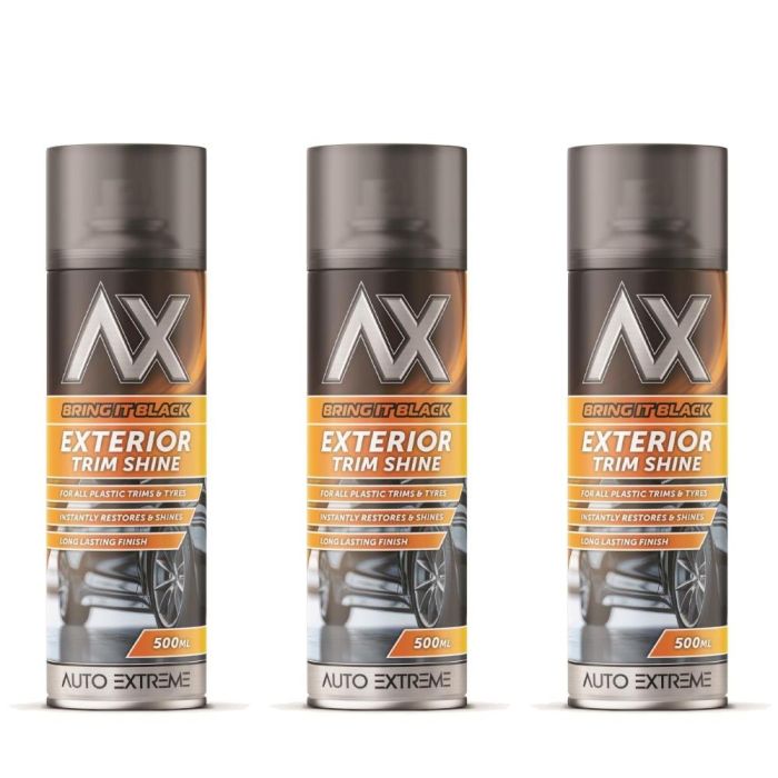 Auto Extreme Bring It Black Exterior Trim Shine Spray 500ml - Pack of 3
