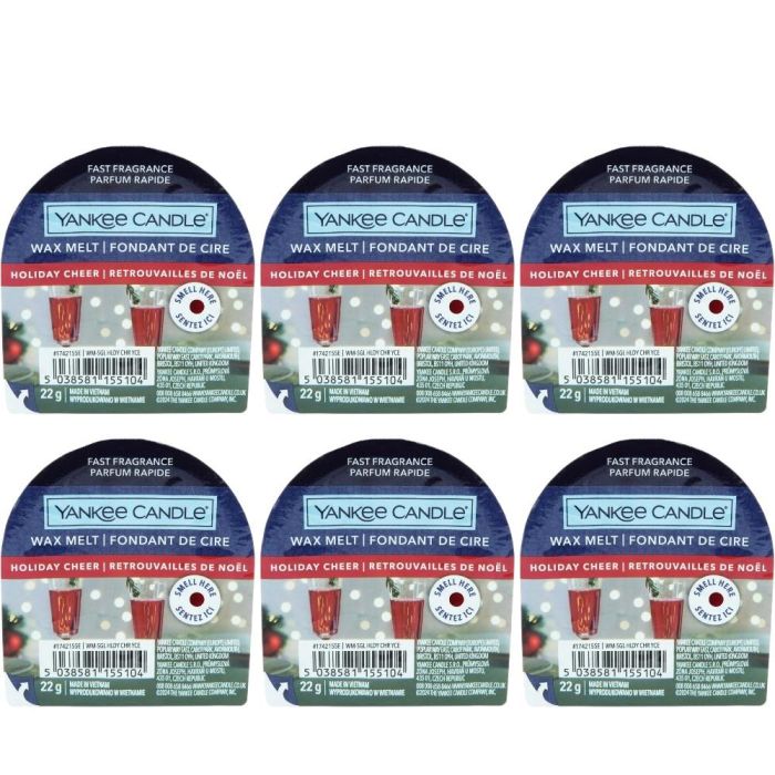 Yankee Candle Holiday Cheer Wax Melt 22g - Pack of 6