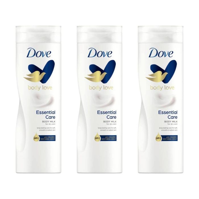 Dove Body Love Essential Care Body Lotion For Dry Skin 400ML - Pack of 3