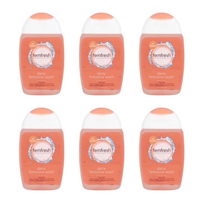 Femfresh Daily Feminine Intimate Wash 150 ML - Pack of 6