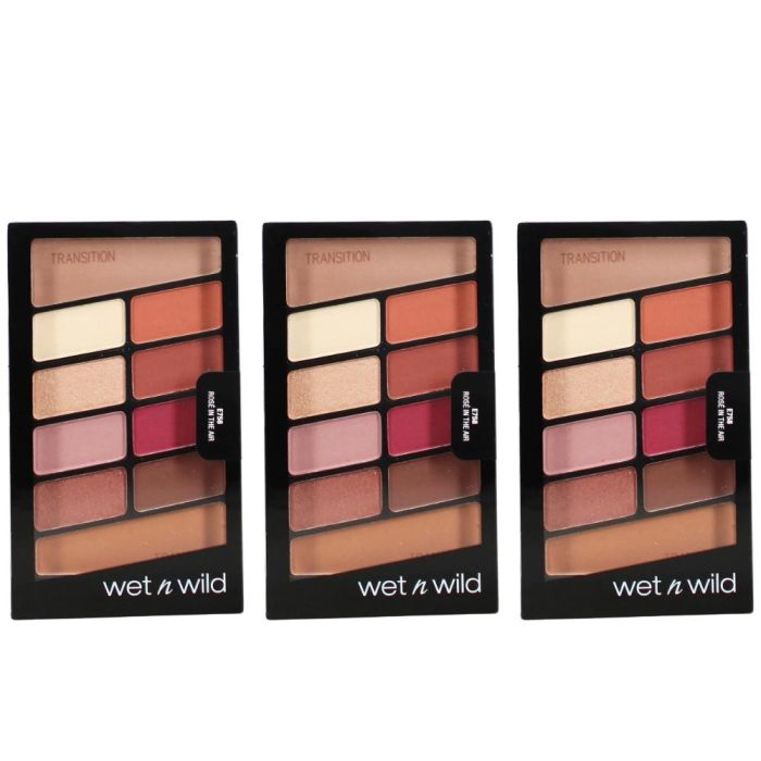 Wet n Wild Color Icon 10-Pan Eyeshadow Palette Rosé in the Air - Pack of 3