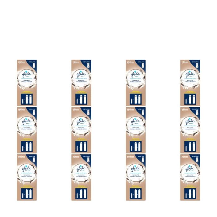 Glade Romantic Vanilla Blossom Air Freshener Refill 10ml - Pack of 12