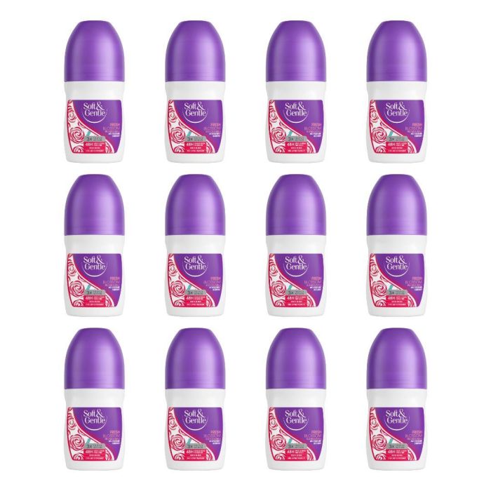 Soft & Gentle Fresh Blossom Anti-Perspirant Roll On Deodorant 50 ML - Pack of 12