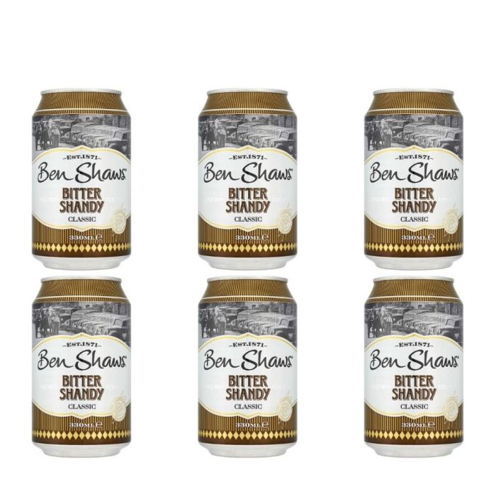 Ben Shaws Bitter Shandy Classic Sparkling Soft Drink 330ml - Pack of 6