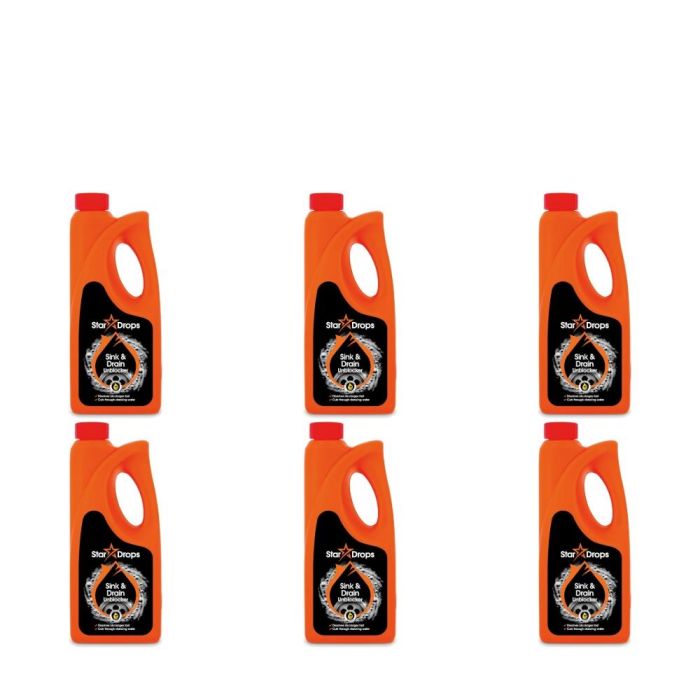 Stardrops Sink & Drain Unblocker 500ml - Pack of 6