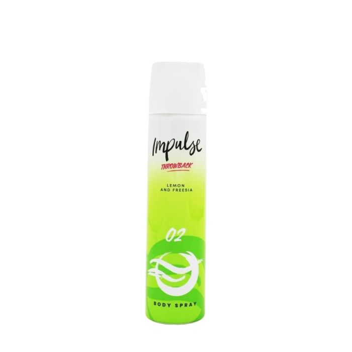 Impulse Lemon & Freesia O2 Body Spray 75ml