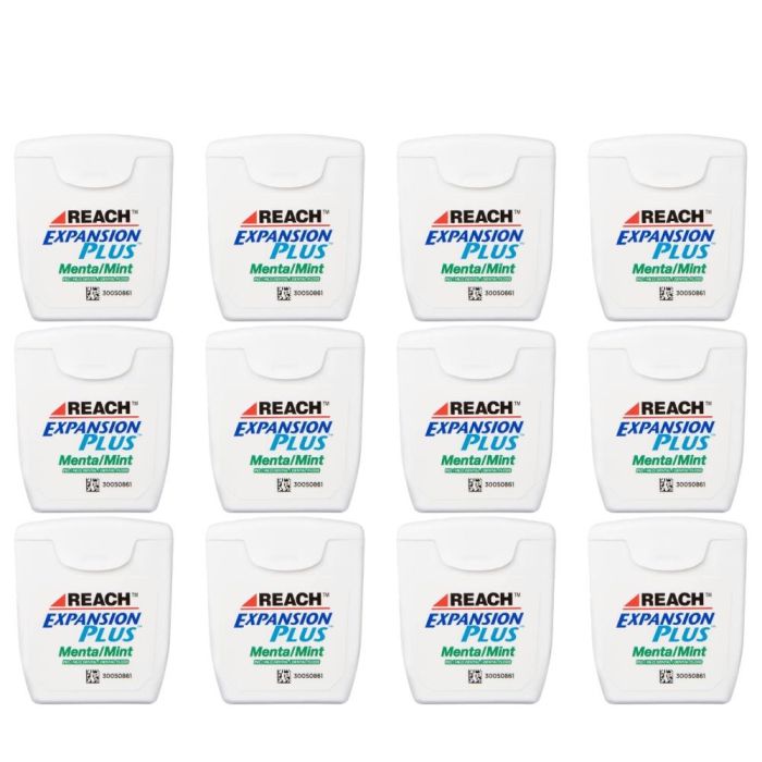 Reach Expansion Plus Mint Dental Floss 50m - Pack of 12