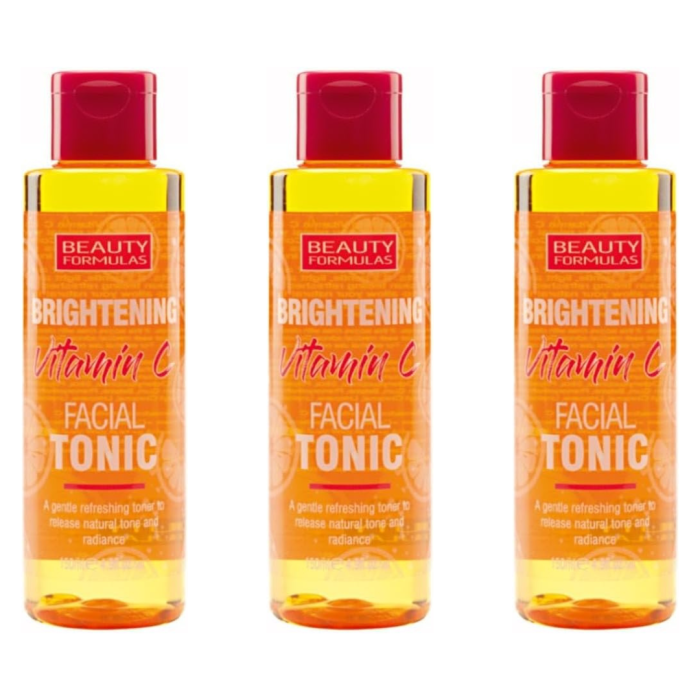 Beauty Formulas Brightening Vitamin C Skincare Facial Tonic 150ml - Pack of 3