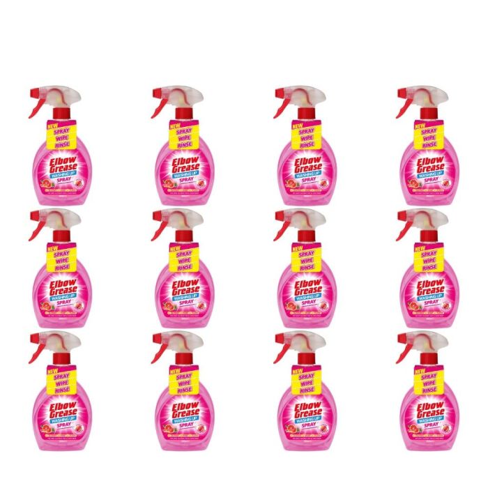 Elbow Grease Pink Blush Washing Up Liquid Spray 500ml - Pack of 12