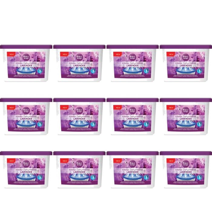 Perfect Scents Lavender Interior Dehumidifier 500ml - Pack of 12