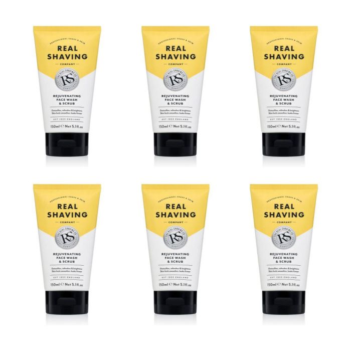 The Real Shaving Company Rejuvenating Face Wash & Scrub 150 ML - Pack of 6