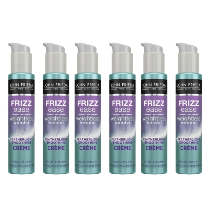 John Frieda Frizz Ease Weightless Wonder Smoothing Crème Hair Treatment 100ml - Pack of 6
