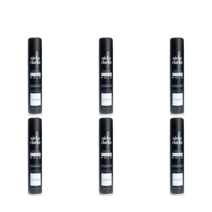 Nicky Clarke Daily Edit Firm Hold Hairspray 400ml - Pack of 6