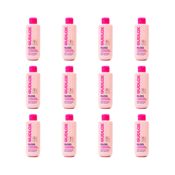Gudlox Gloss Glycolic Acid Lamination Hair Treatment 200ml - Pack of 12