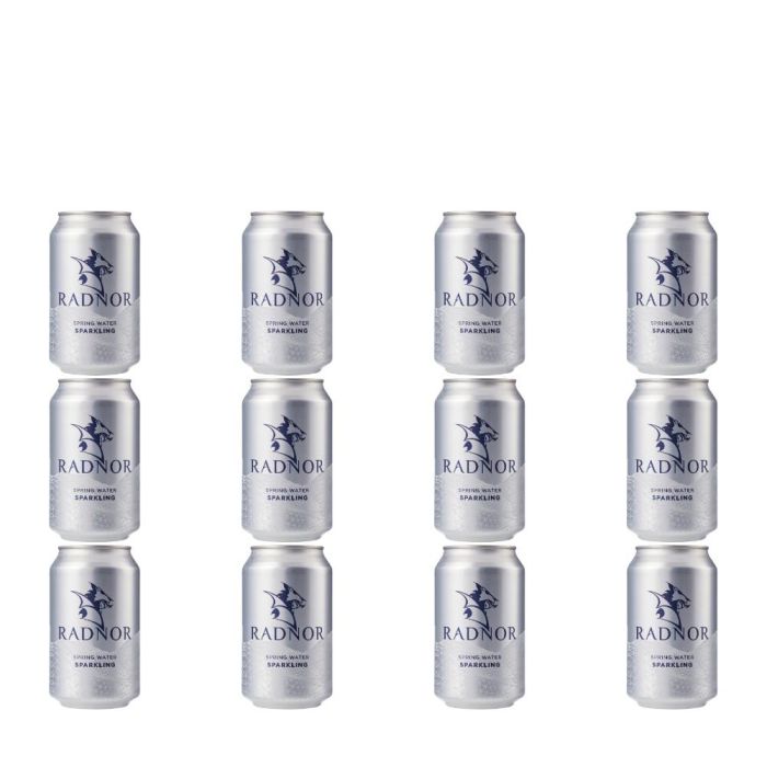 Radnor Sparkling Spring Water Can 330ml - Pack of 12