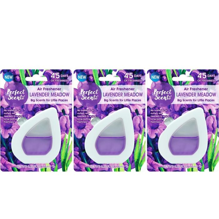 Perfect Scents Lavender Meadow Air Freshener 7.5ml - Pack of 3