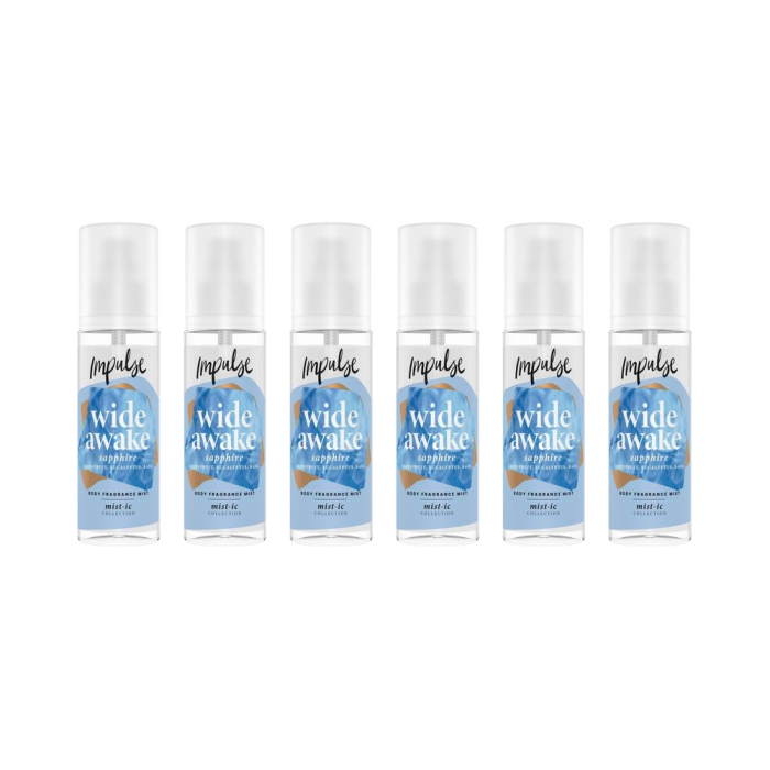 Impulse Wide Awake Body Mist 150ml - Pack of 6
