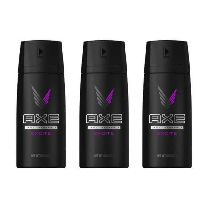 AXE Men Excite Deodorant Body Spray 150ml x 3