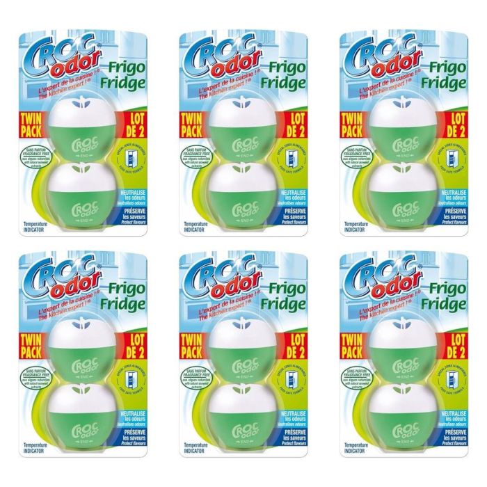 Croc'Odor Fridge Deodoriser Twin Pack 2x33g - Pack of 6
