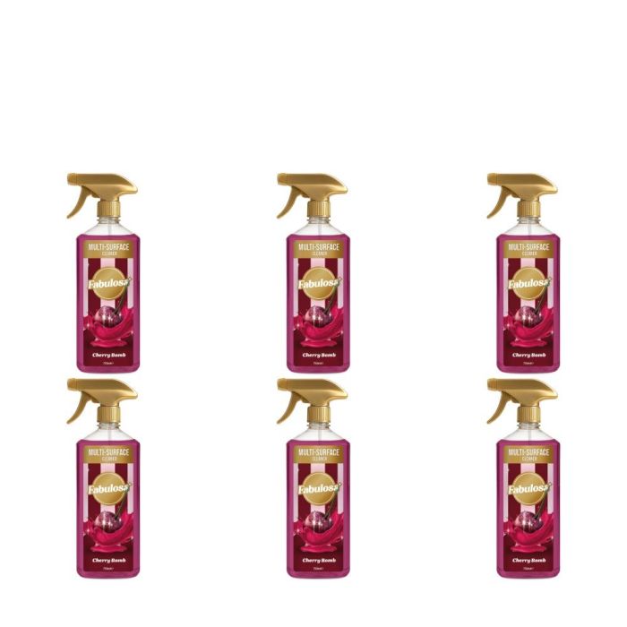 Fabulosa Cherry Bomb Multi Surface Cleaner 750ml - Pack of 6