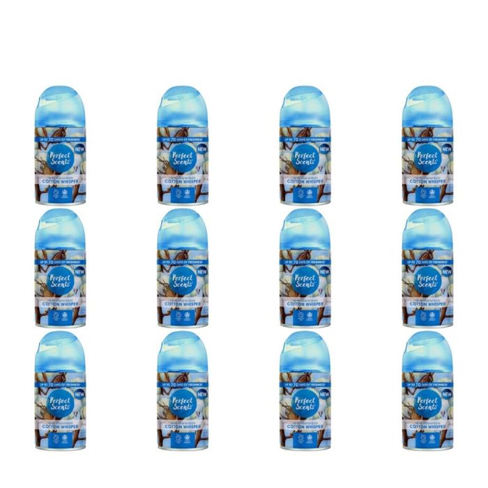 Perfect Scents Cotton Whisper Automatic Air Freshener Refill 250ml - Pack of 12
