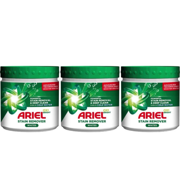 Ariel White Stain Remover Powder 500g - Pack of 3
