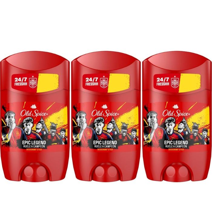 Old Spice Epic Legend Deodorant Stick 50ml - Pack of 3