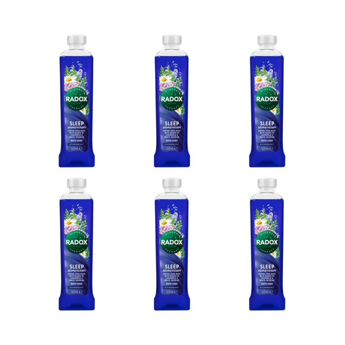 Radox Mineral Sleep & Calm Aromatherapy Bath Soak 500 ML - Pack of 6