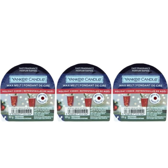 Yankee Candle Holiday Cheer Wax Melt 22g - Pack of 3