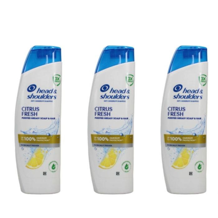 Head & Shoulders Citrus Fresh Anti-Dandruff Shampoo 250ml - Pack of 3