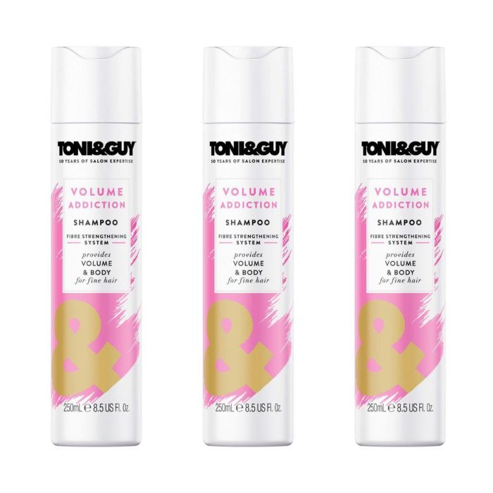 Toni & Guy Volume Addiction Shampoo for Fine Hair 250ML Pack of 3