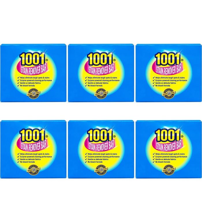 1001 Stain Remover Bar 100g - Pack of 6