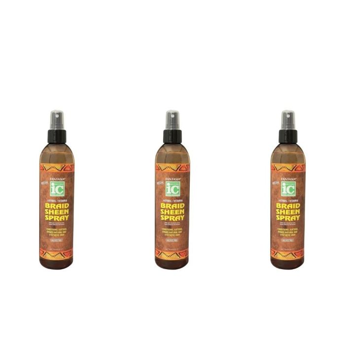 Fantasia IC Braid Sheen Spray 10oz - Pack of 3