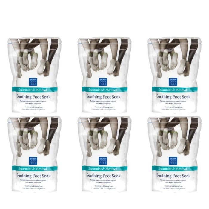 Escenti Cool Feet Soothing Foot Soak Spearmint & Menthol 450g - Pack of 6