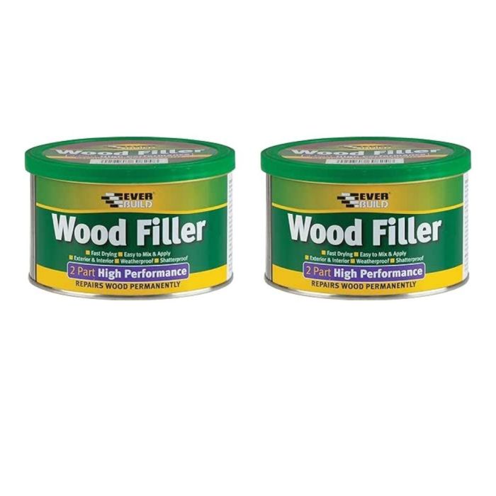 Everbuild 2 Part High Performance Wood Filler Redwood 500 g - Pack of 2