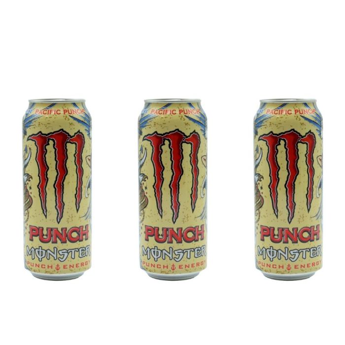 Monster Pacific Punch Energy Drink 500ml - Pack of 3