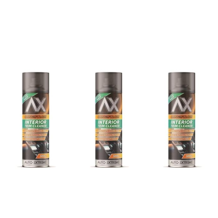 Auto Extreme Bring It Black Matt Interior Trim Cleaner 500ml - Pack of 3
