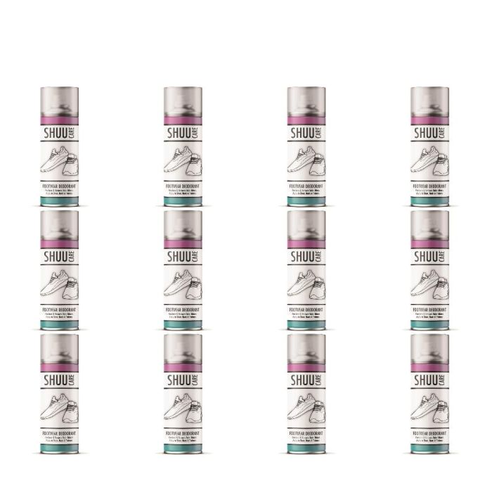 Shuu Care Footwear Deodorant Spray 250ml - Pack of 12