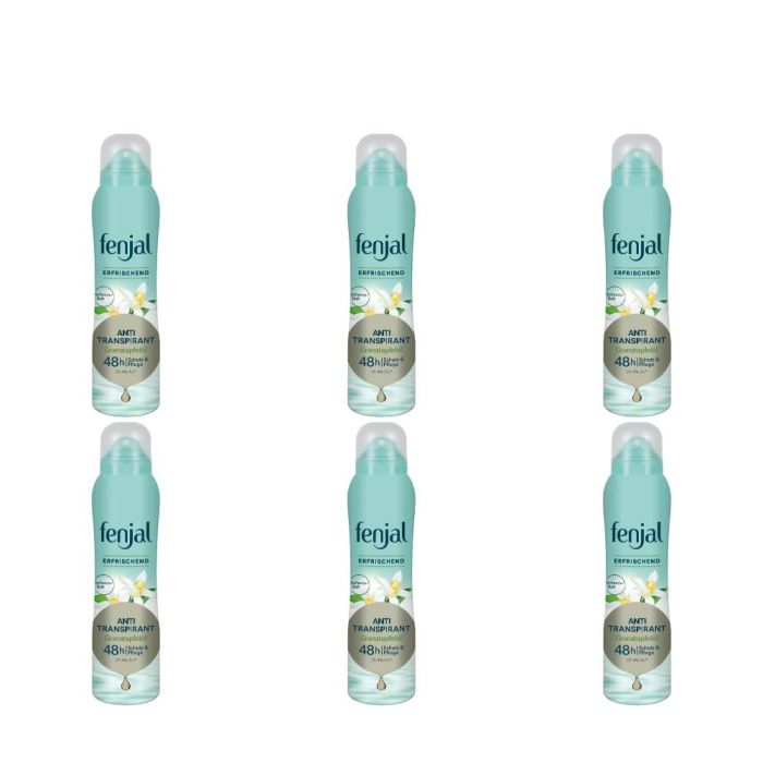 fenjal Erfrischend 48h  Anti-Transpirant Spray 150ml - Pack of 6